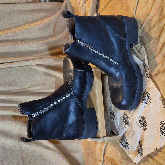 Harley Davidson Women's Amherst Moto Boots▪︎ Sz 9 - Picture 5 of 10
